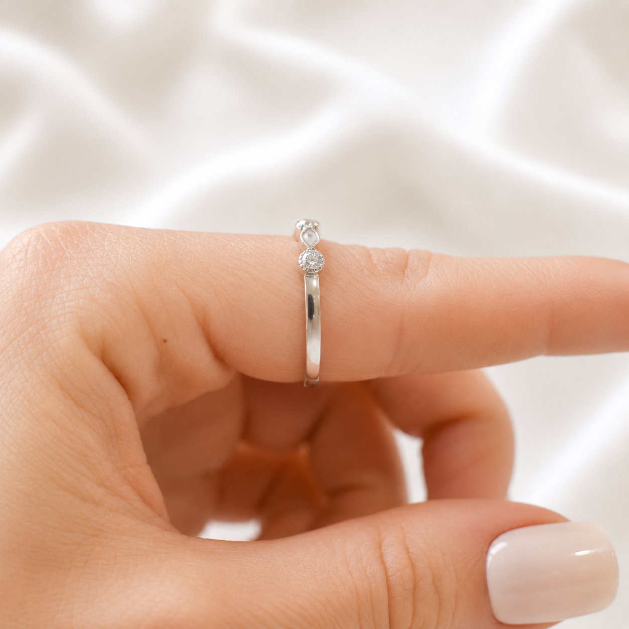 Marquise Gem Eternity Half Band