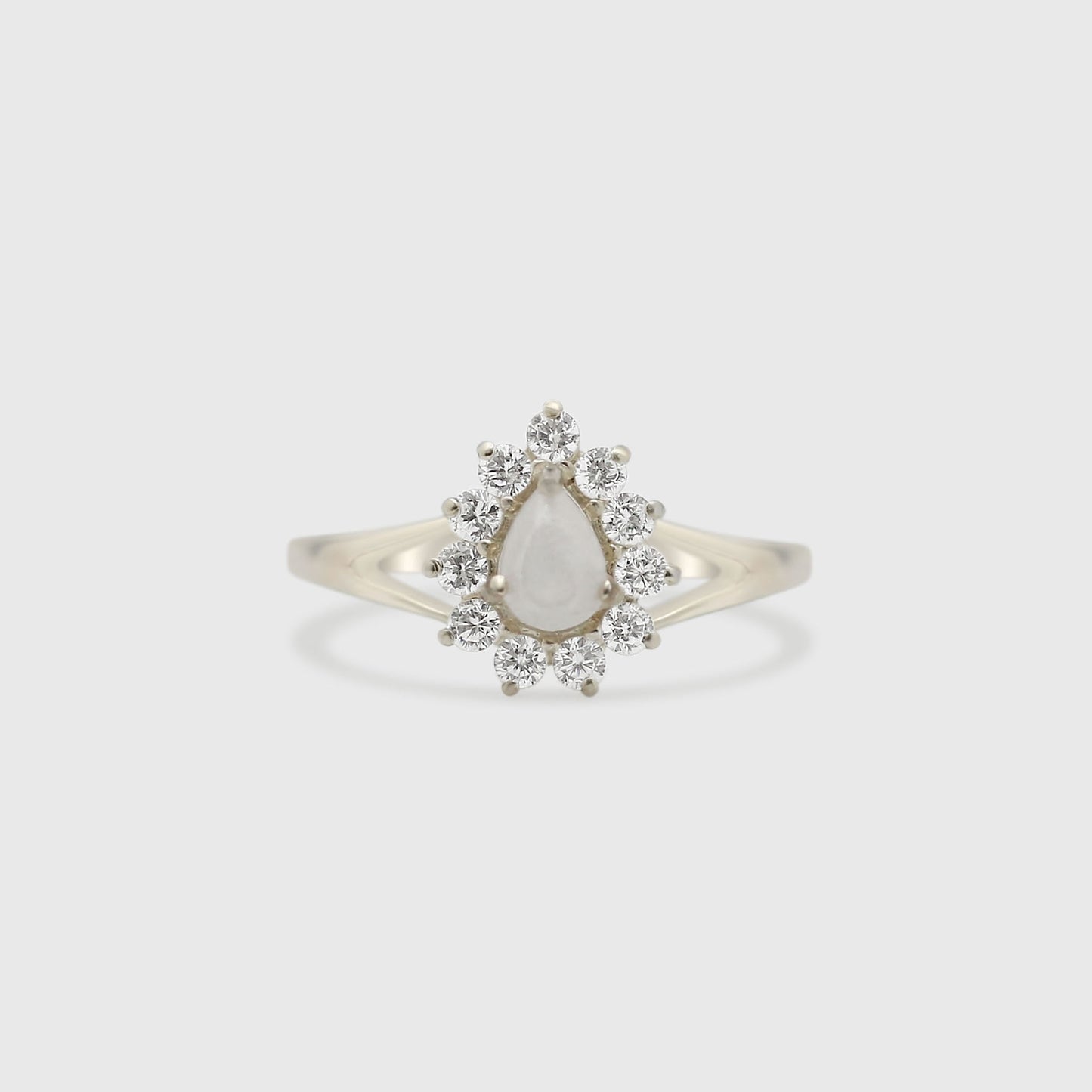Gem Teardrop Ring