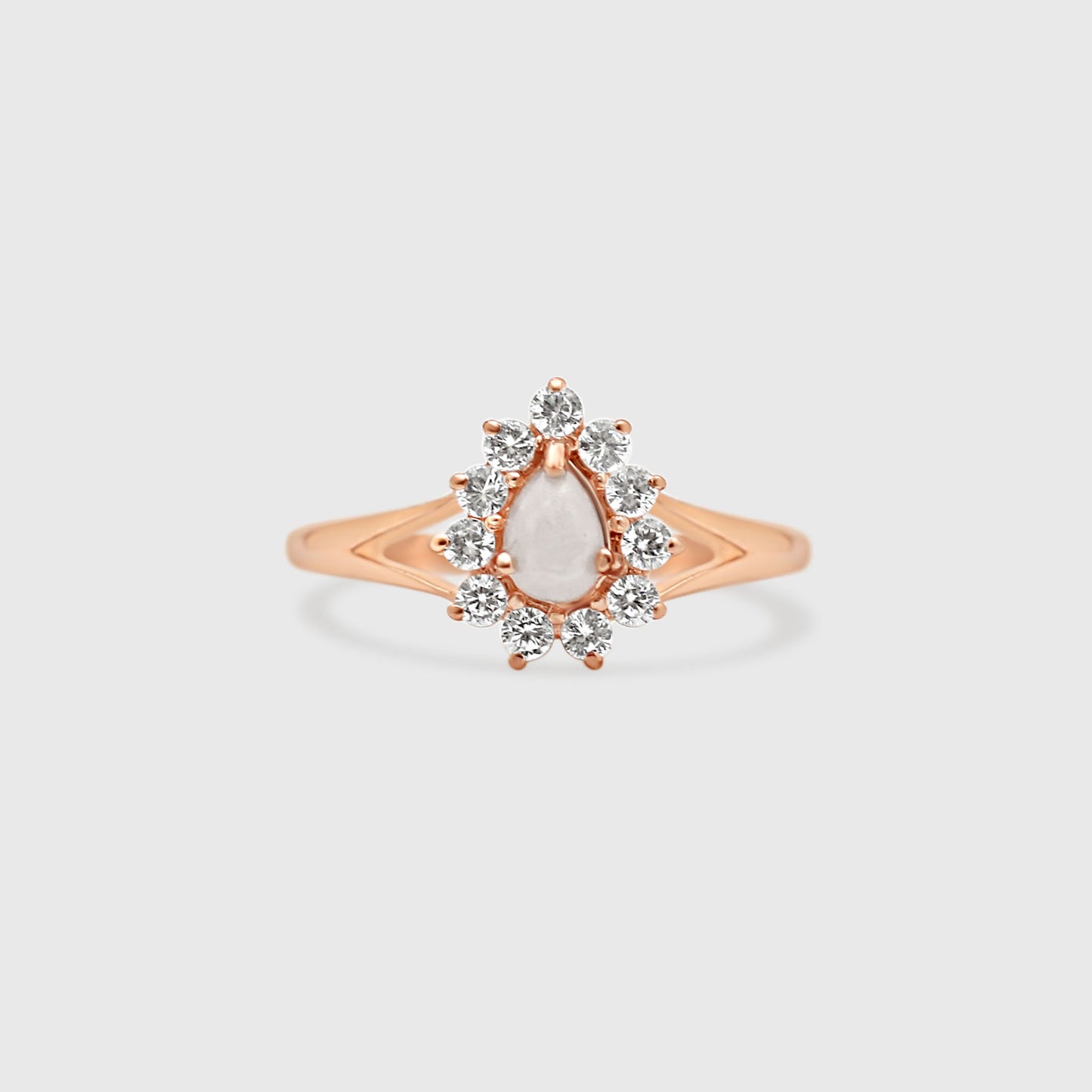 Gem Teardrop Ring