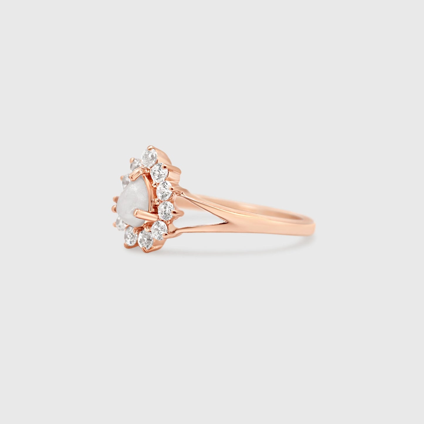 Gem Teardrop Ring