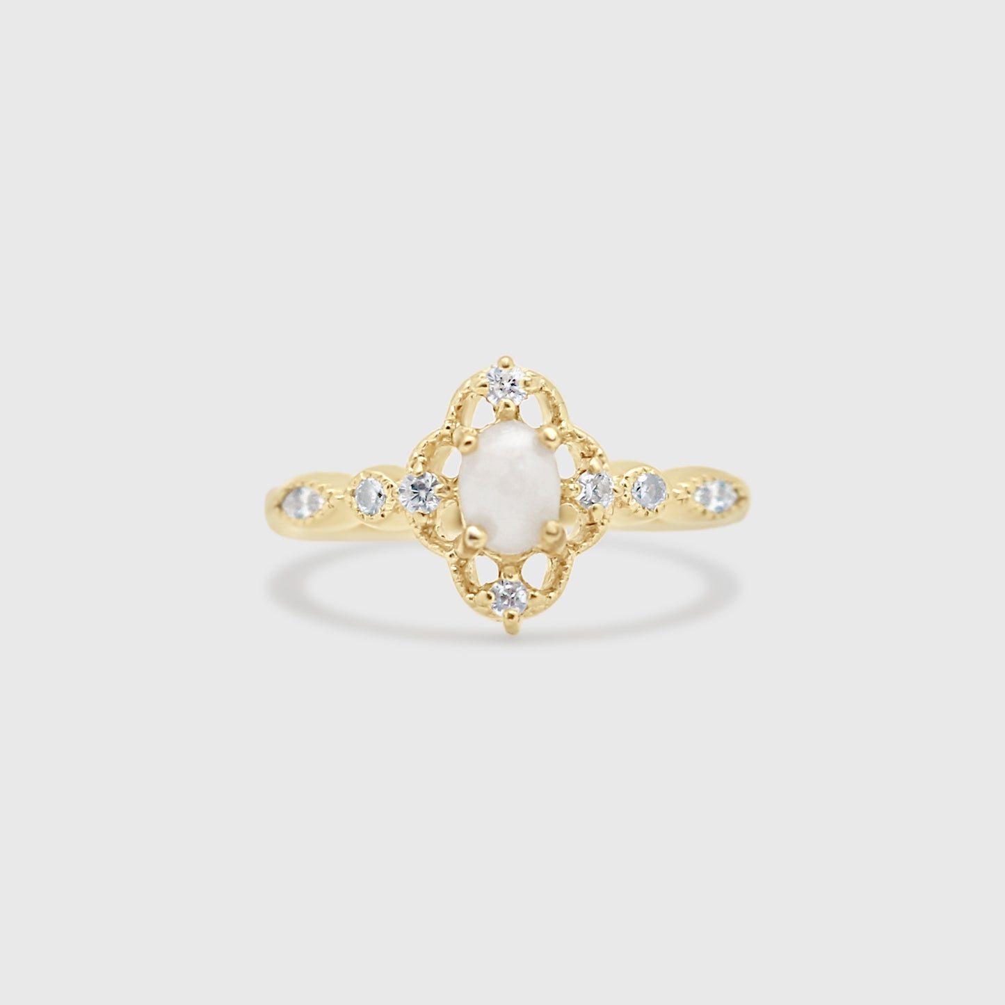 Vintage Lace Oval Ring