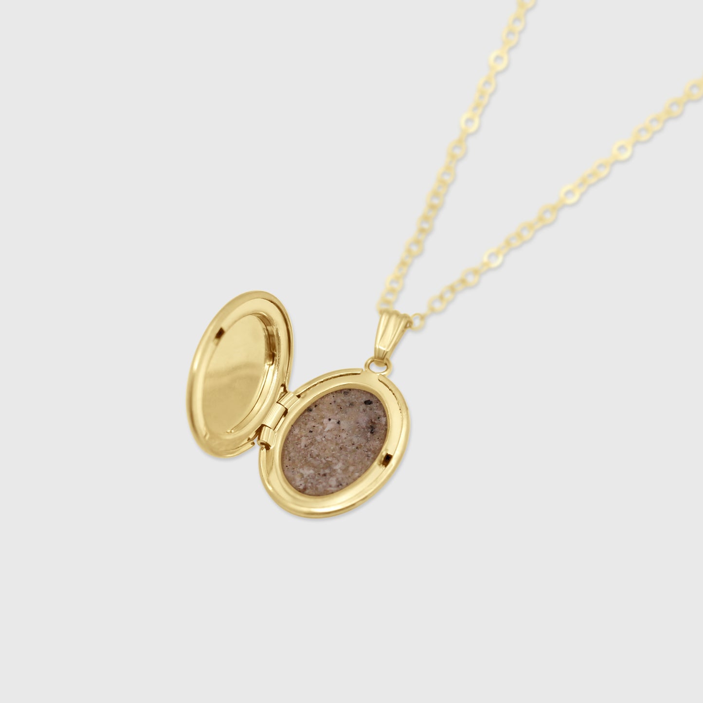 Sun Burst Locket Necklace