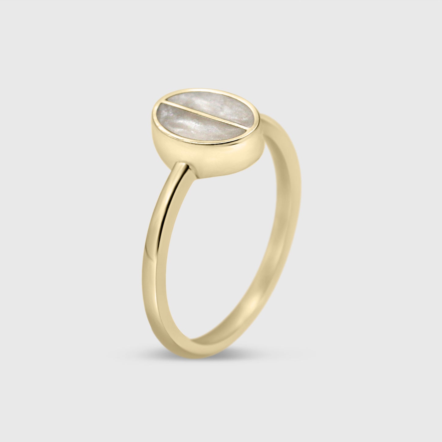 Split Stone Classic Oval Ring