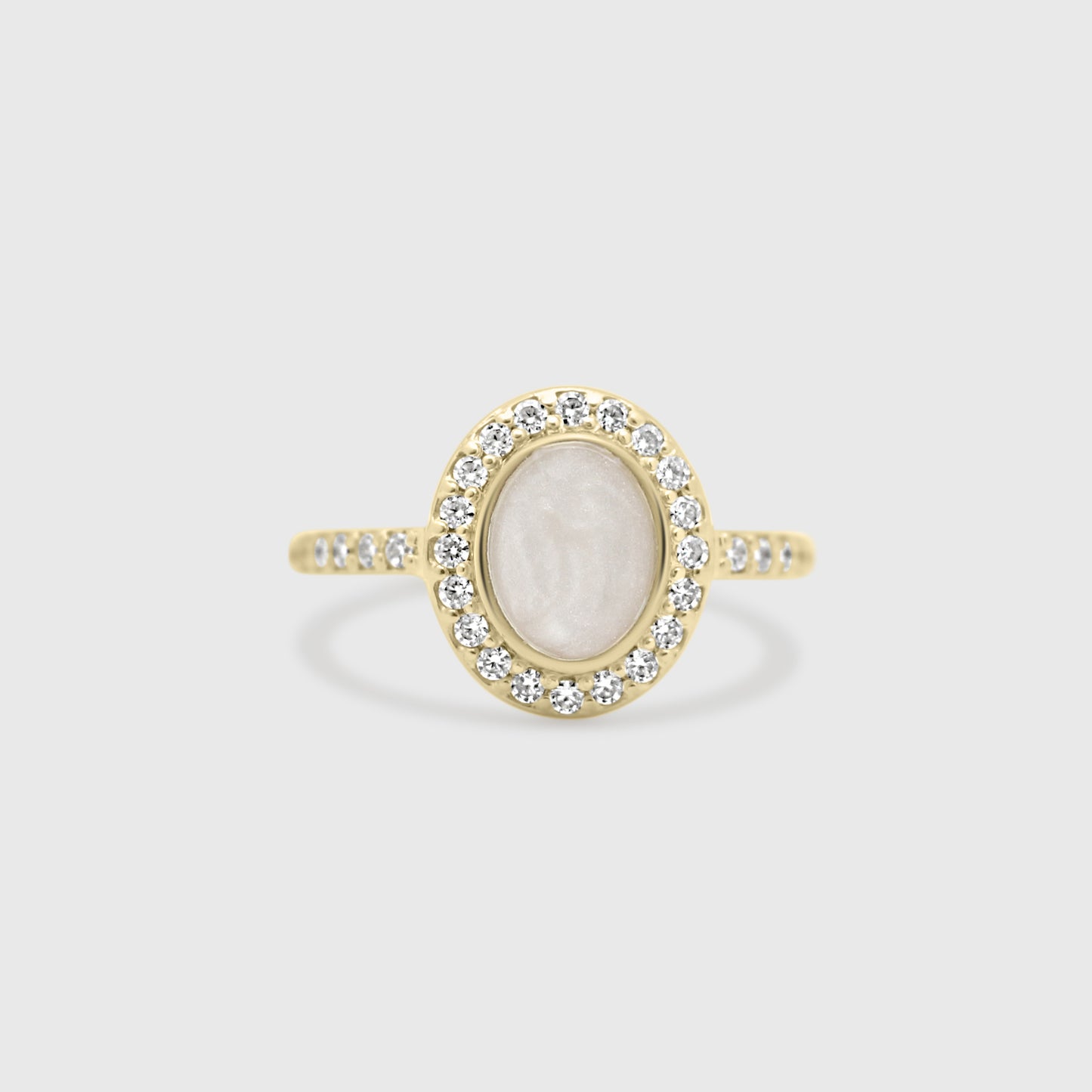 Oval Gemstone Ring