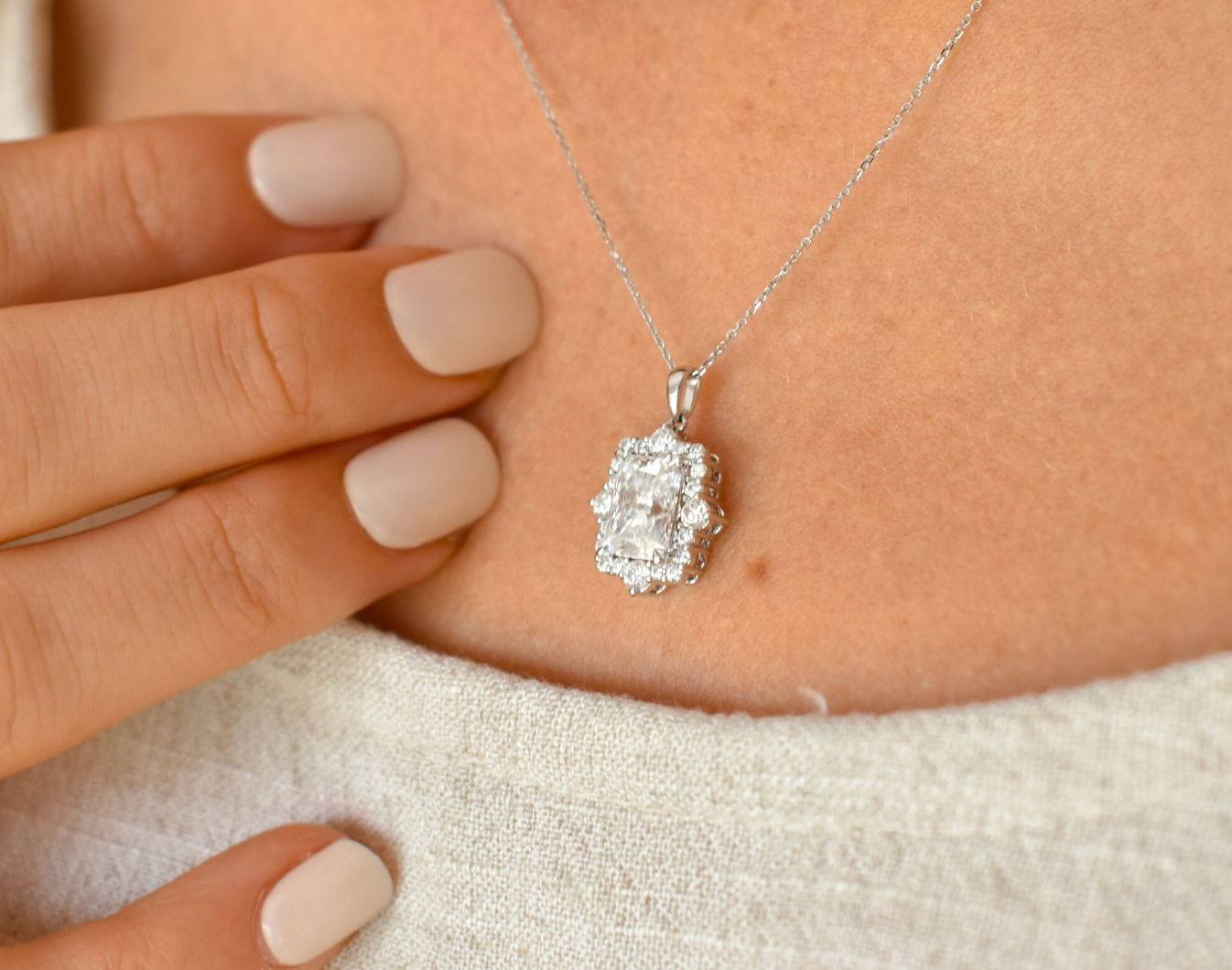 "Harley" Necklace - Moissanite Collection
