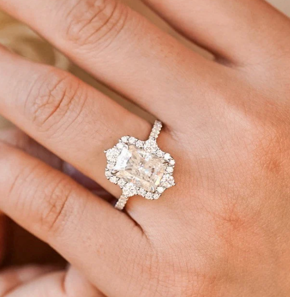 "Amber" Ring- Moissanite Collection