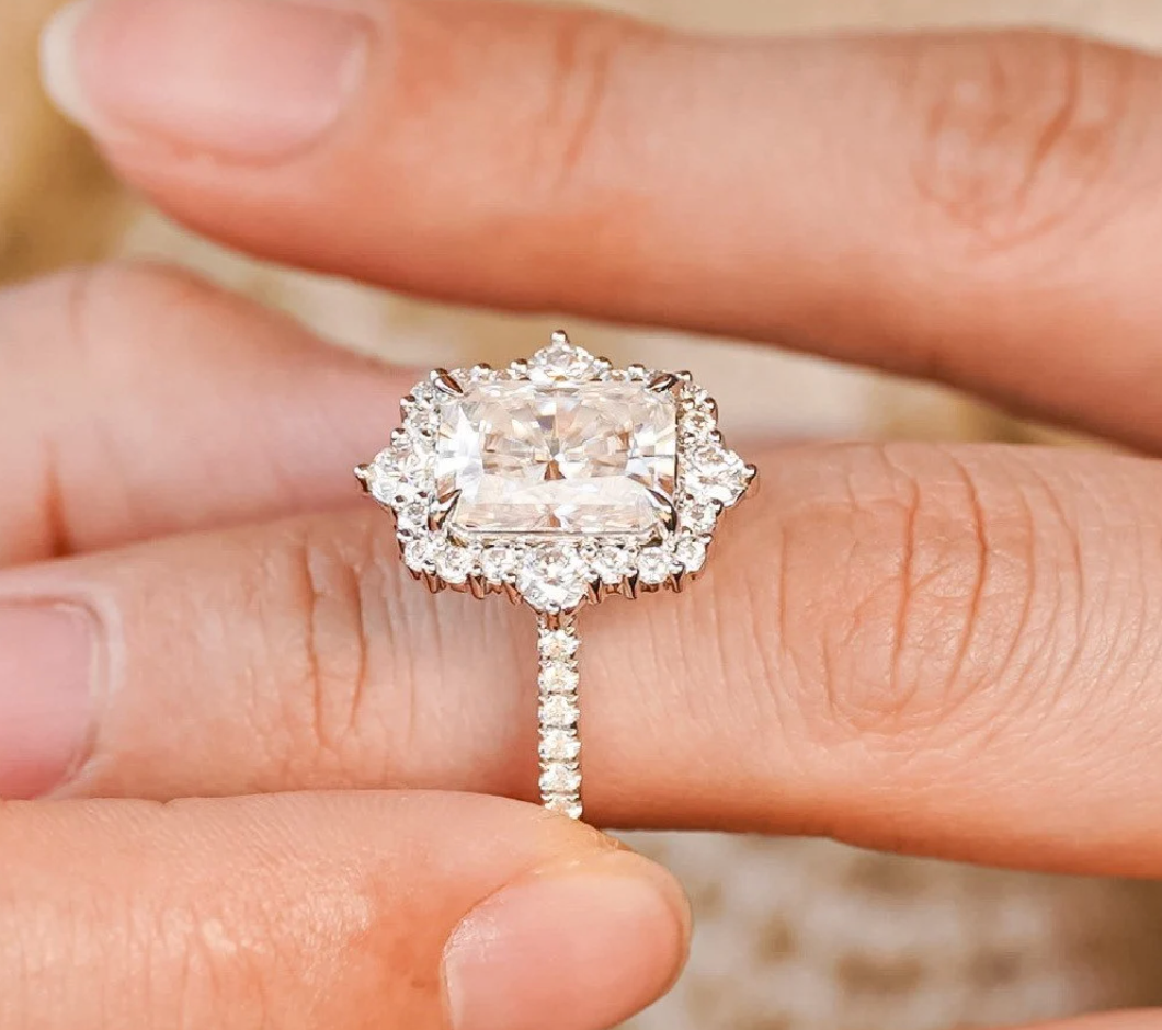 "Amber" Ring- Moissanite Collection