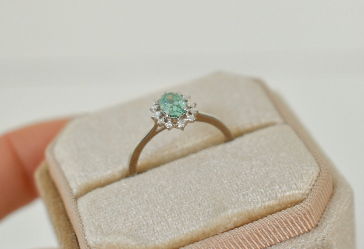 "Leila" Ring- Moissanite Collection