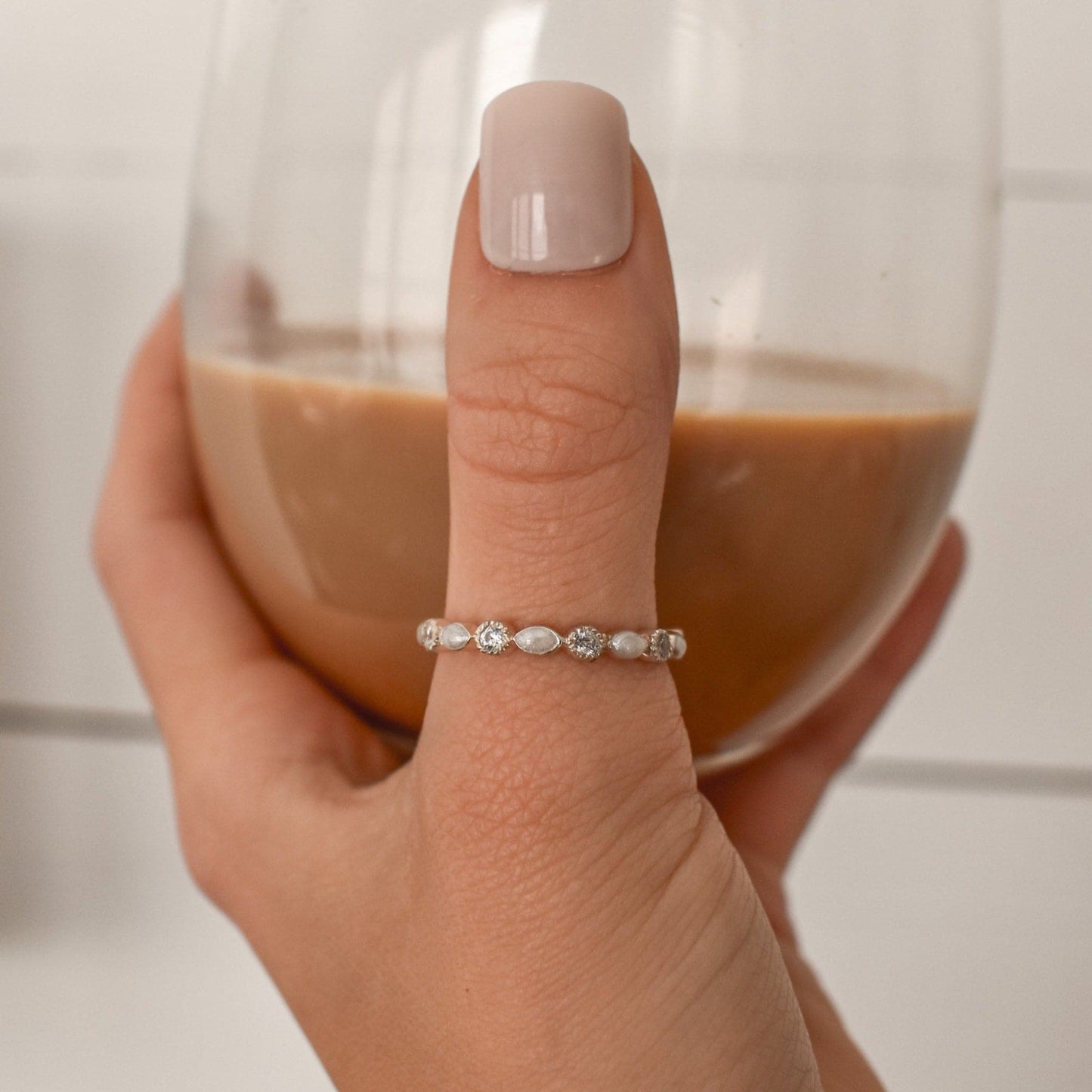 Marquise Gem Eternity Band