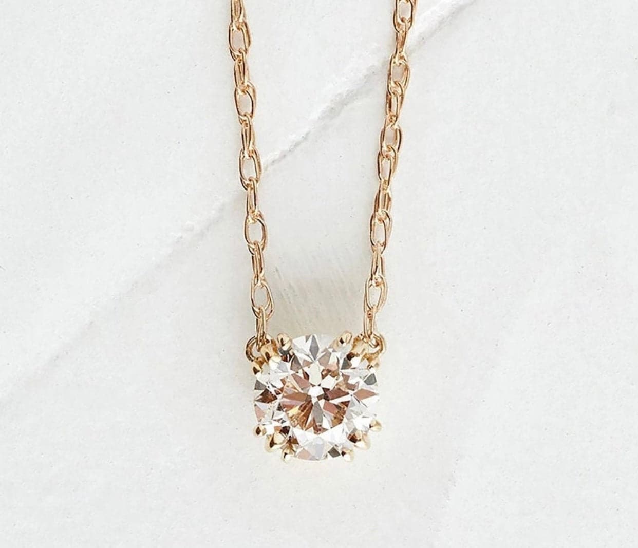 “Elise” Necklace- Moissanite Collection