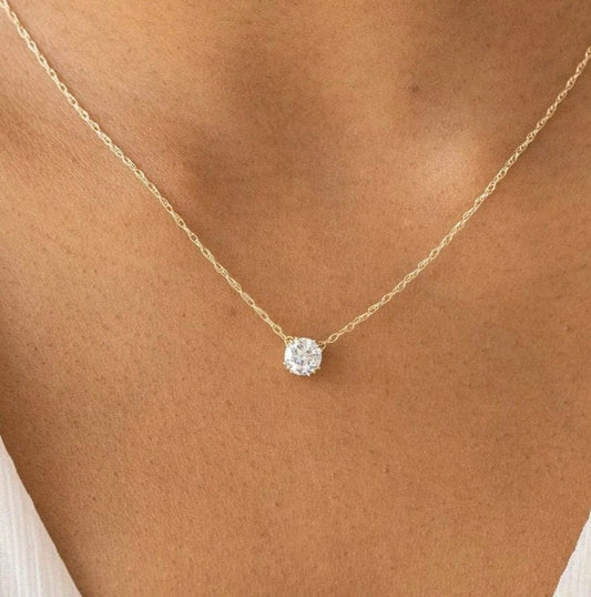 “Elise” Necklace- Moissanite Collection