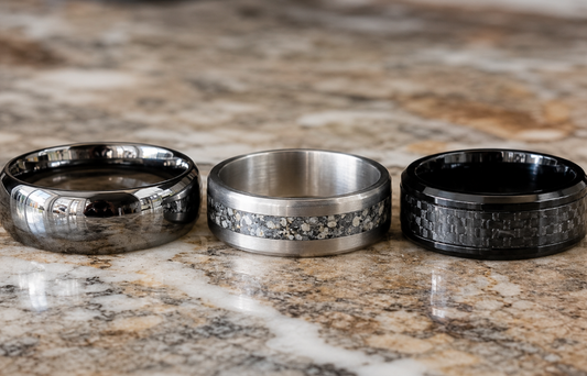 Tungsten, Titanium, and Carbon Fiber: The Best Cremation Ring Materials for Men