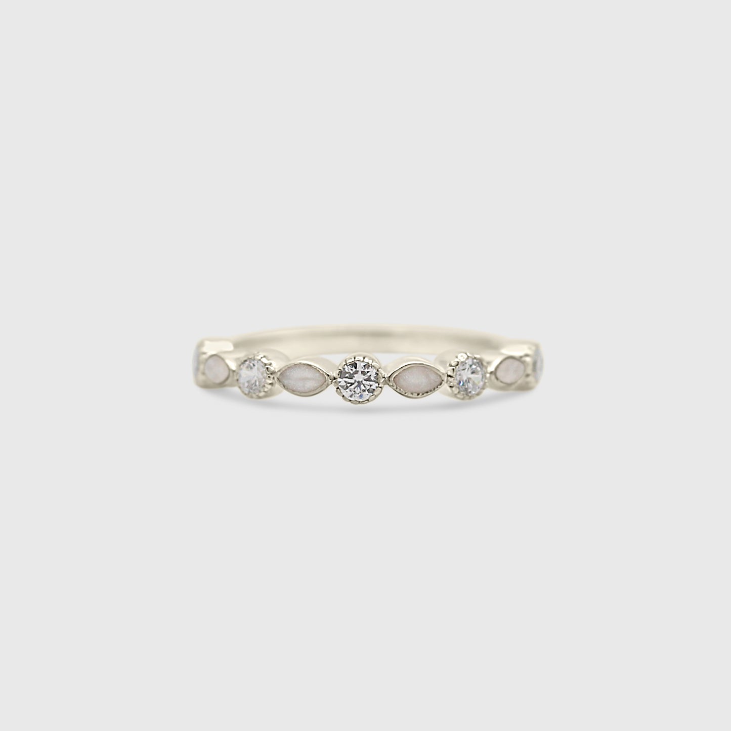 Marquise Gem Eternity Half Band