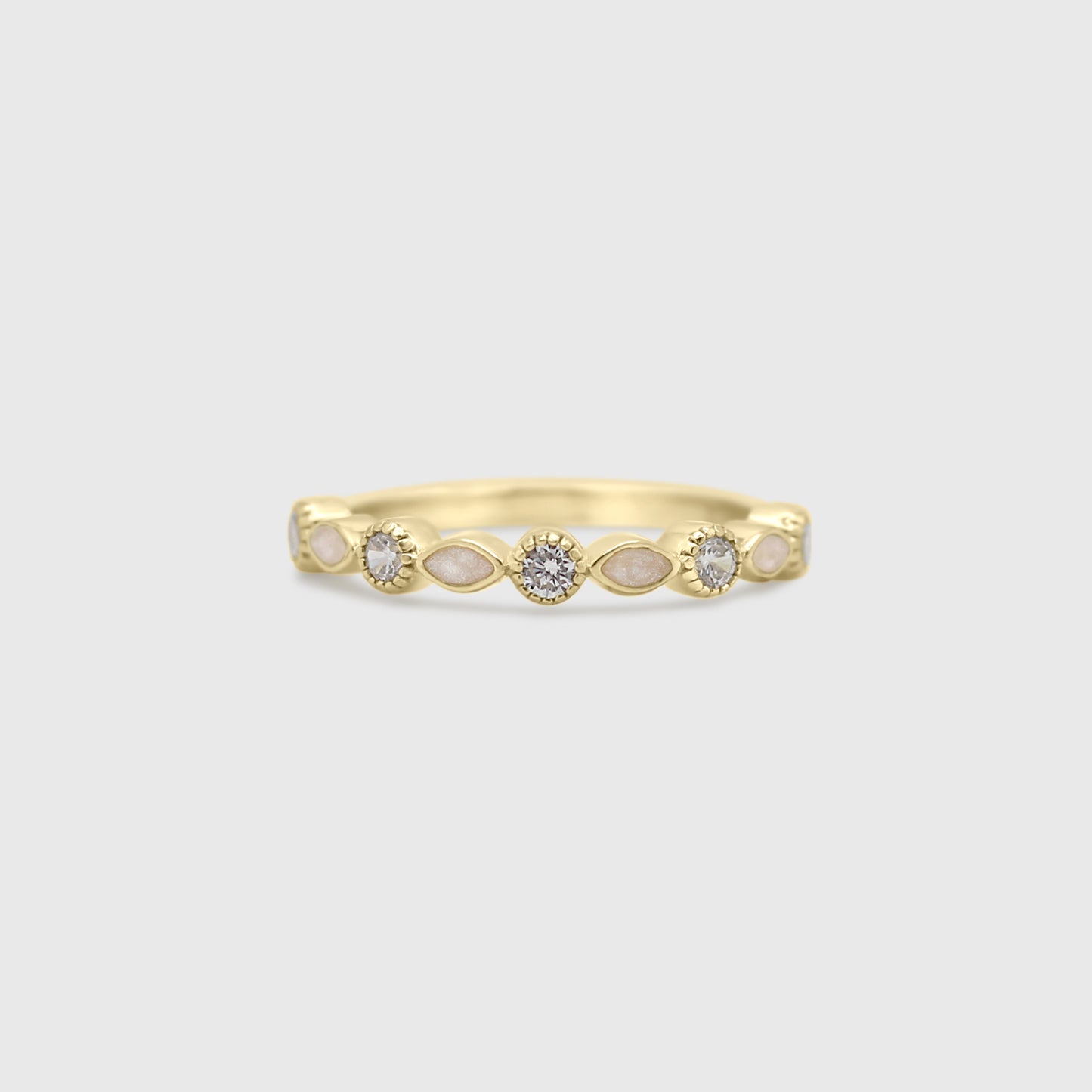 Marquise Gem Eternity Half Band