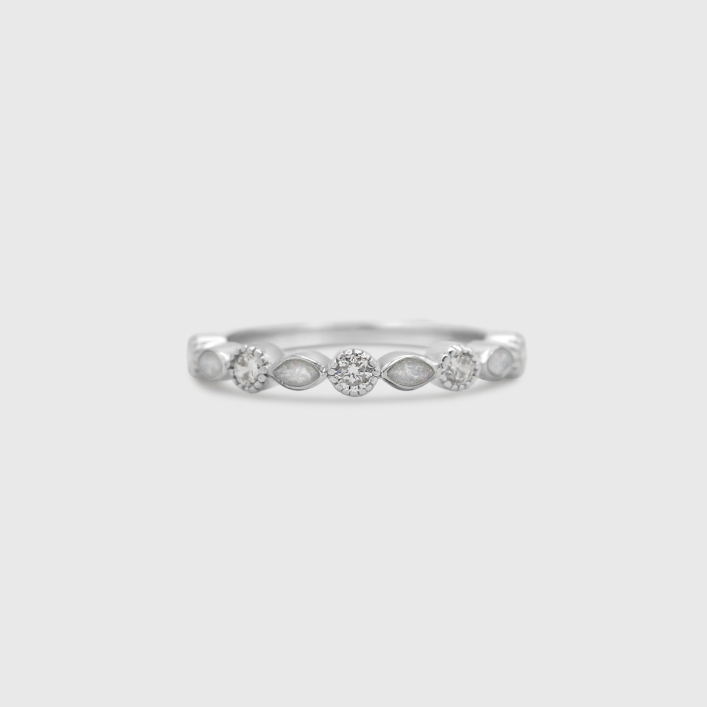 Marquise Gem Eternity Half Band