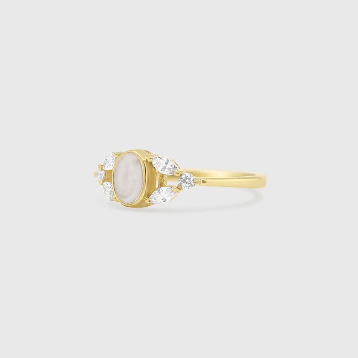 Oval Marquise Gem Ring