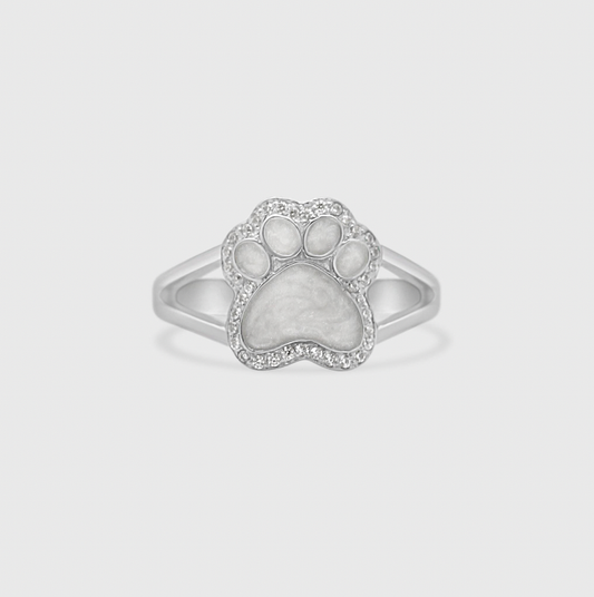 Paw Print Ring - Memorial Diamond Collection