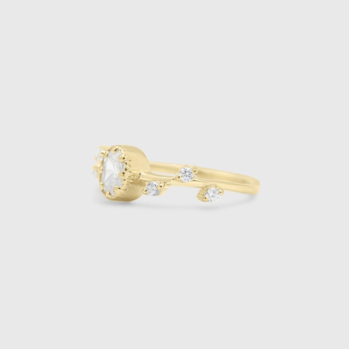 Sage CZ Ring