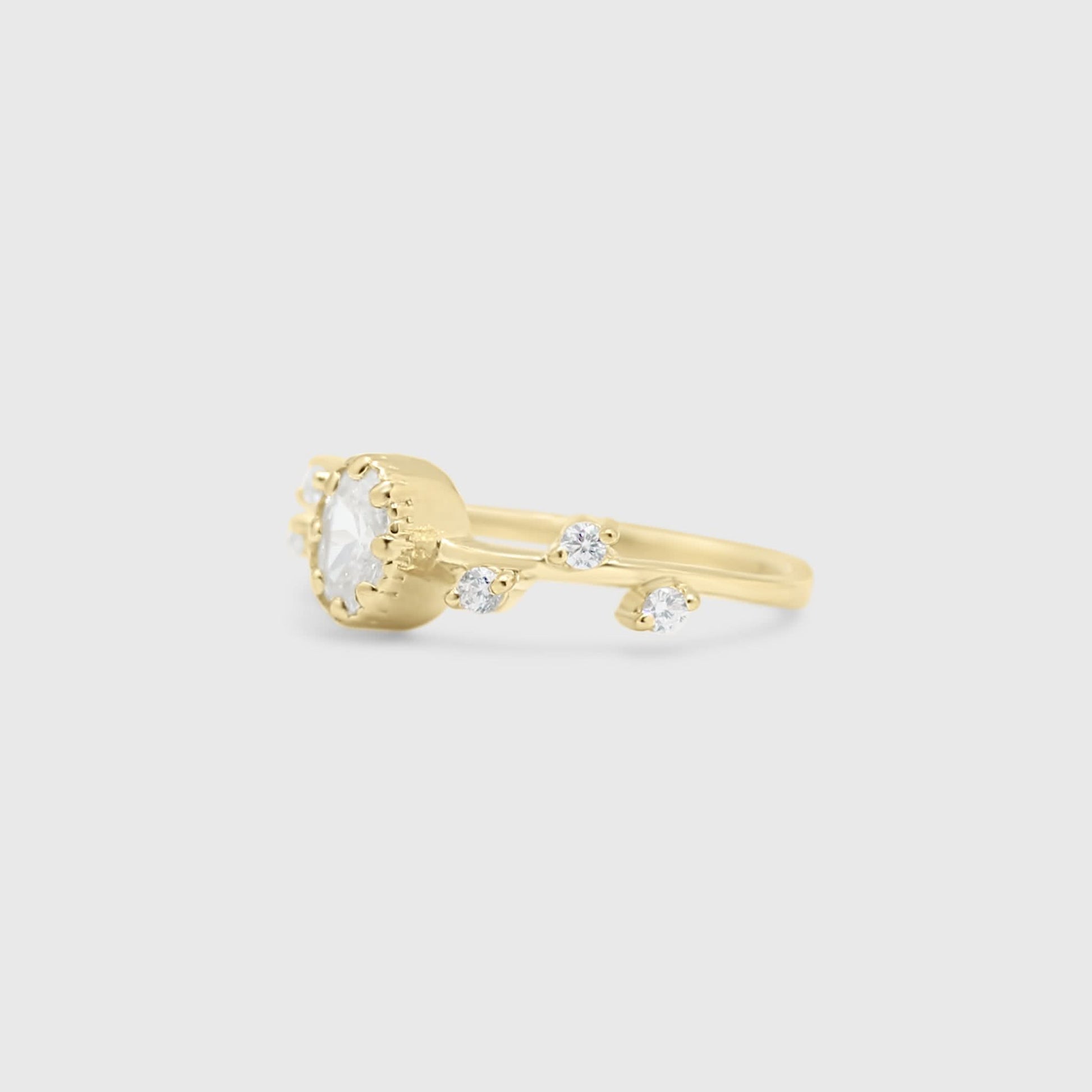 Sage CZ Ring