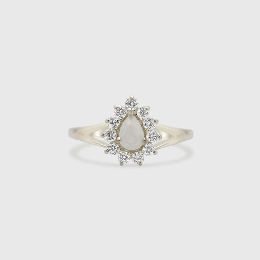 Gem Teardrop Ring