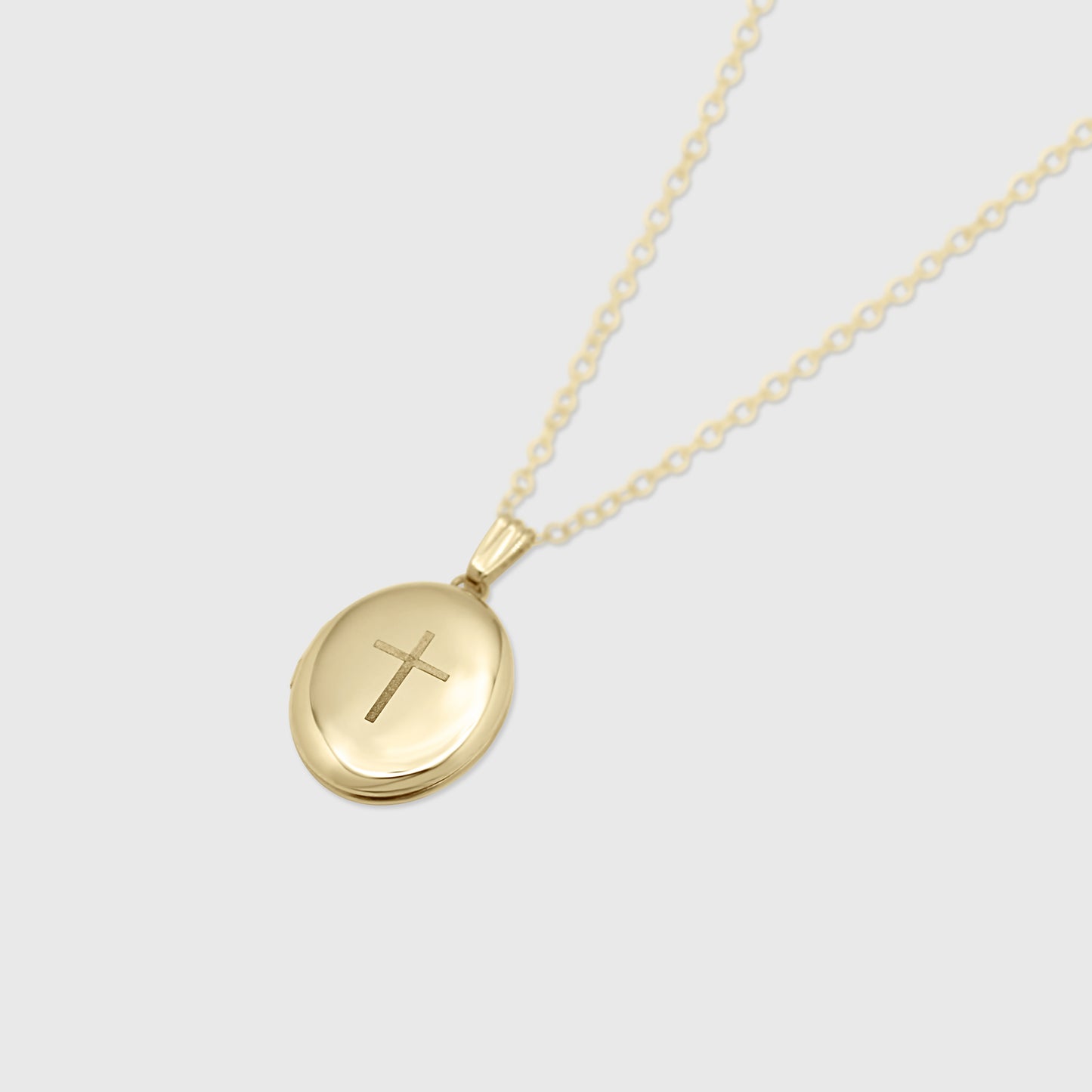 Classic Cross Locket Necklace