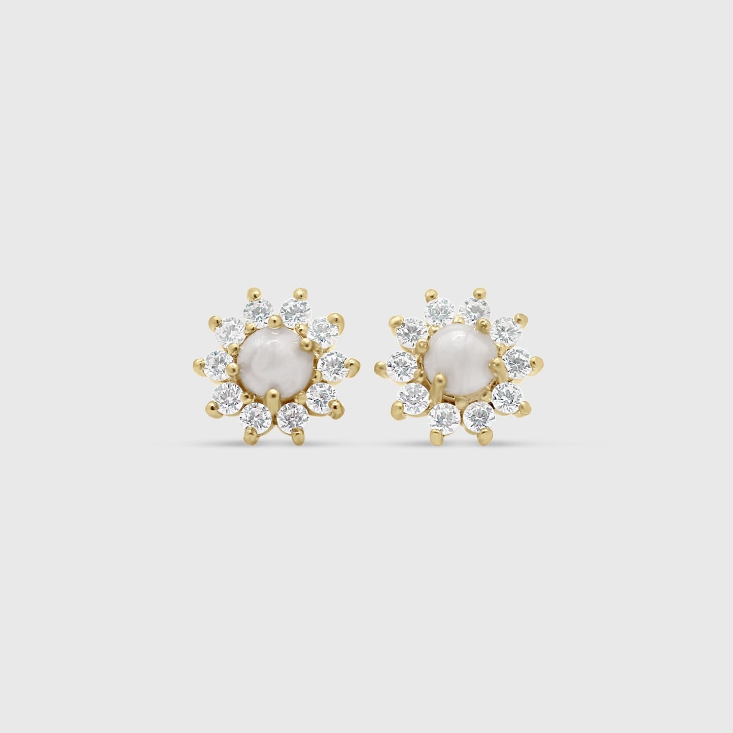 Sterling Silver Gem Studs