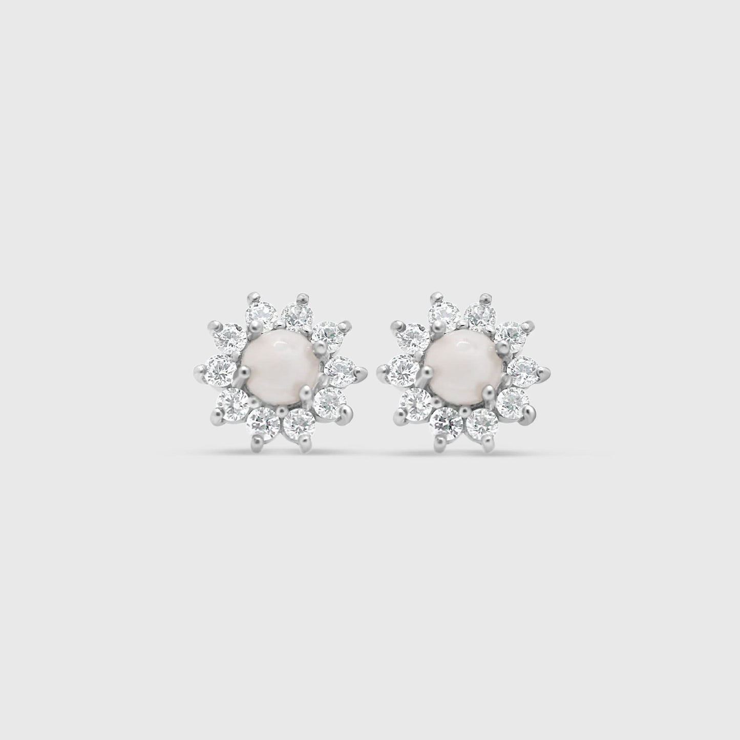 Sterling Silver Gem Studs
