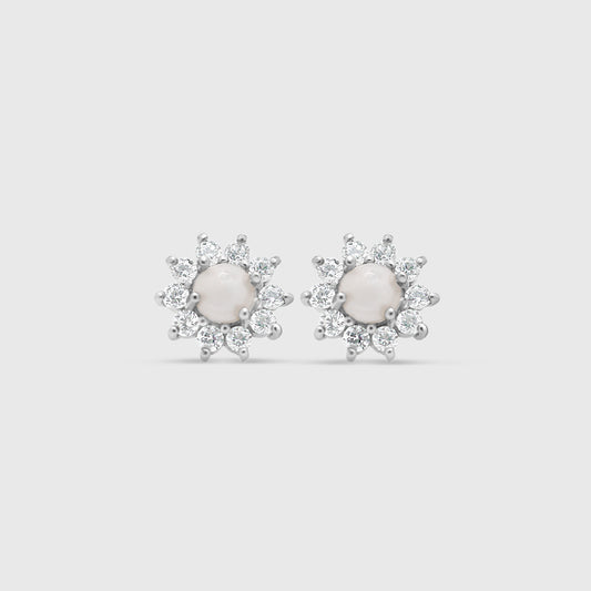 Sterling Silver Gem Studs