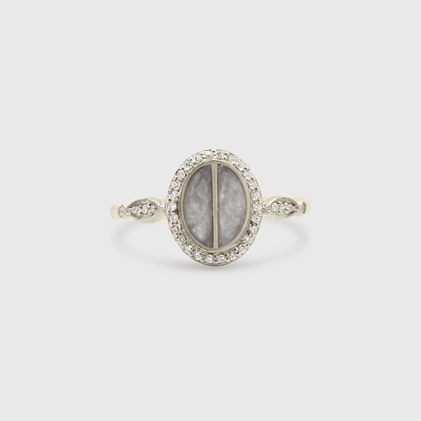 Split Stone Oval Ring - Memorial Diamond Collection