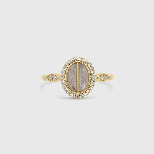 Split Stone Oval Ring - Memorial Diamond Collection