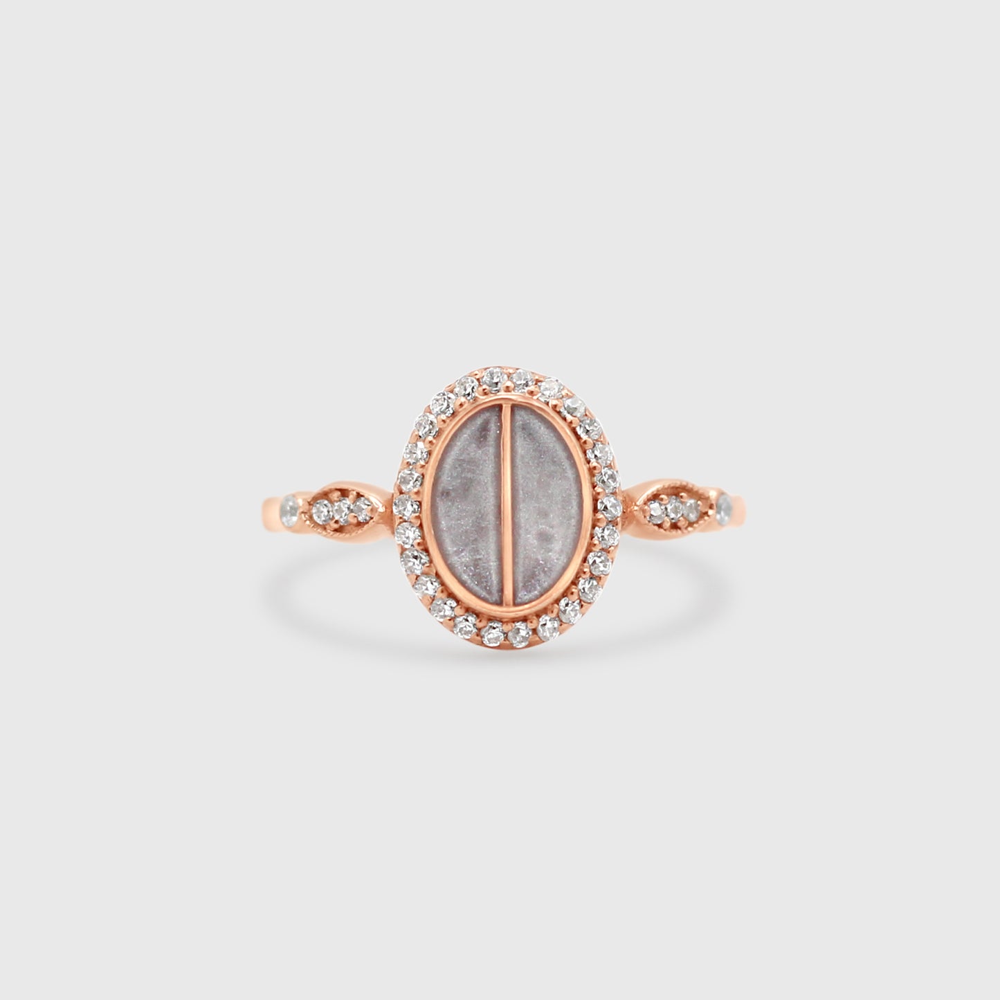 Split Stone Oval Ring - Memorial Diamond Collection