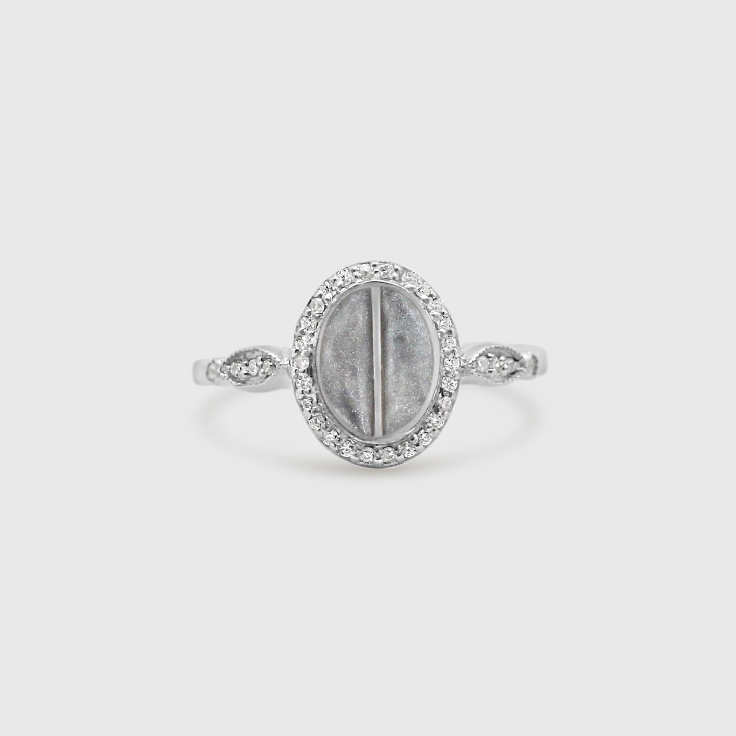 Split Stone Oval Ring - Memorial Diamond Collection