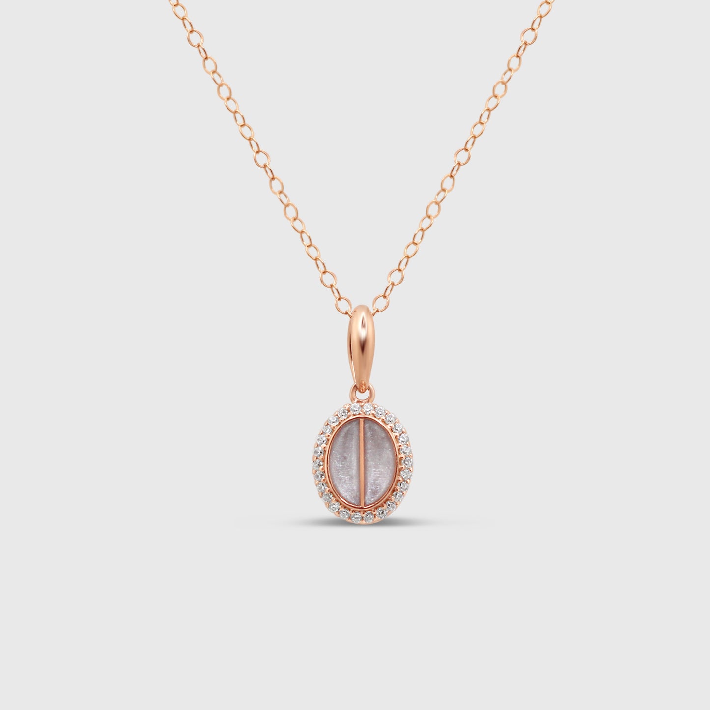 Custom Split Oval Necklace