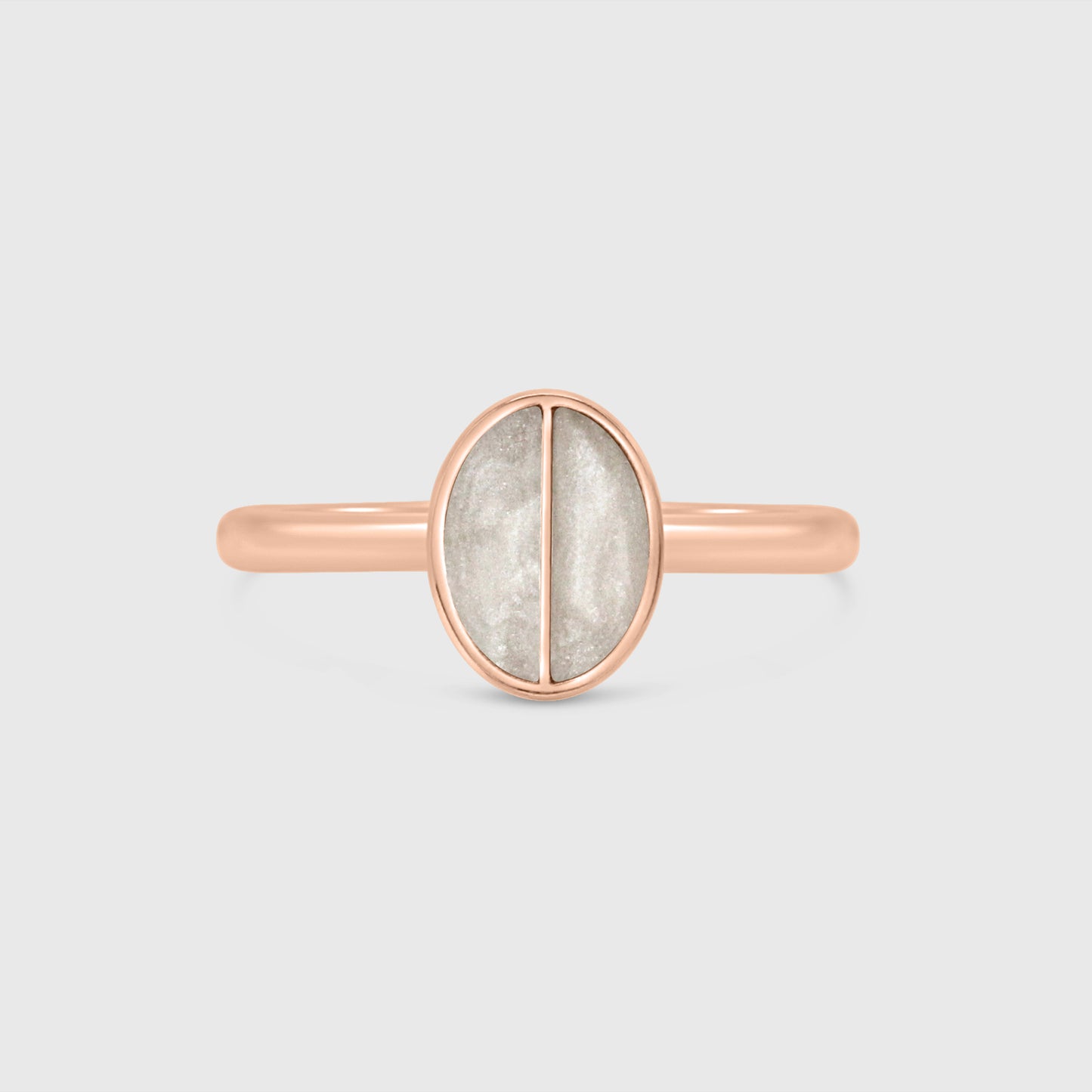 Split Stone Classic Oval Ring