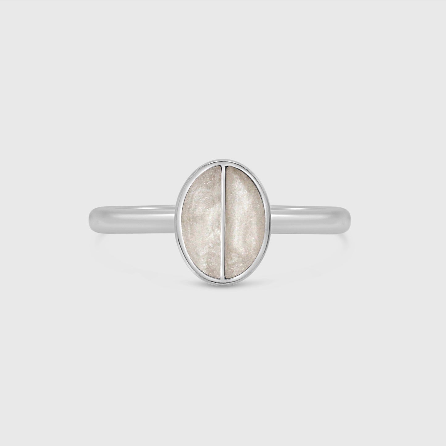 Split Stone Classic Oval Ring