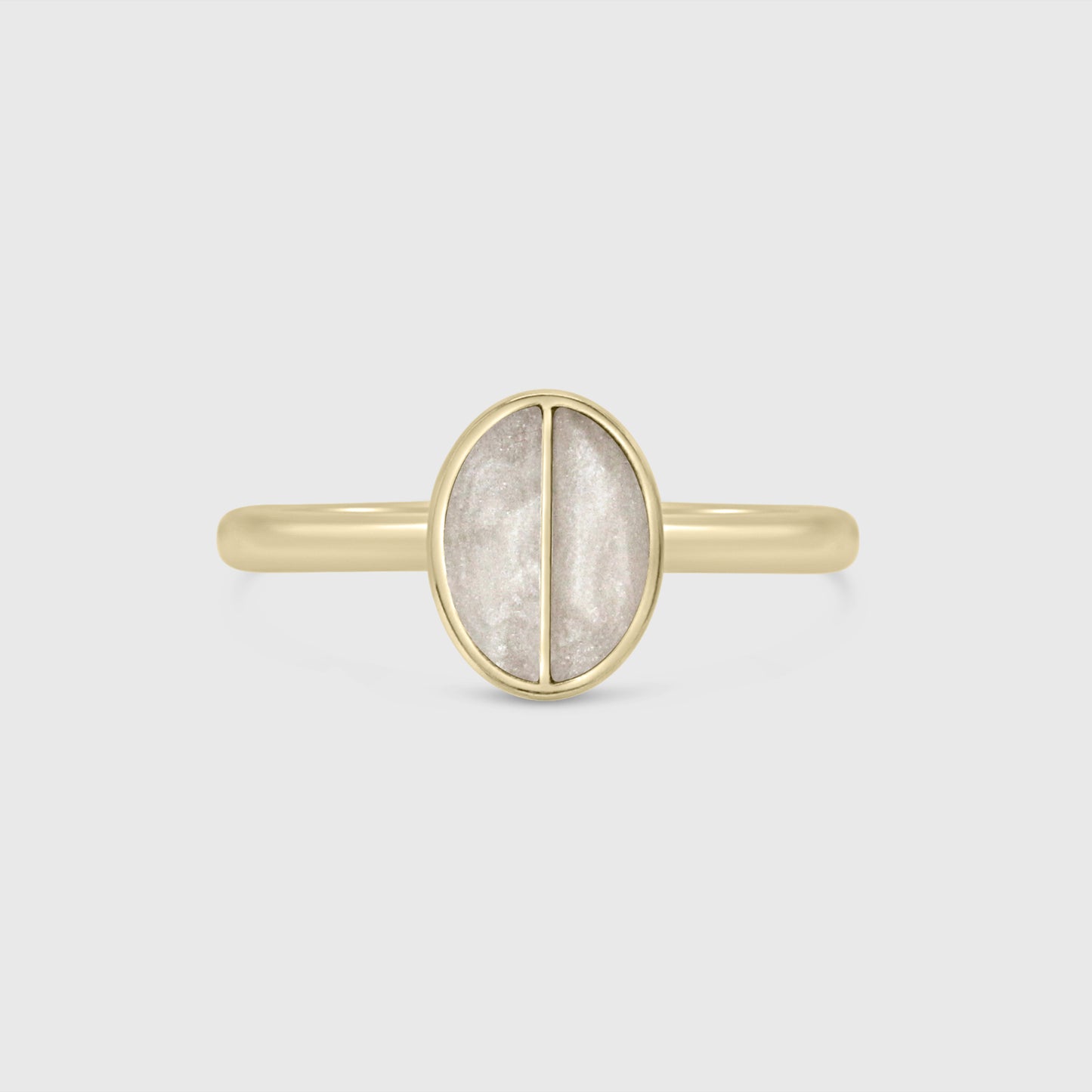 Split Stone Classic Oval Ring