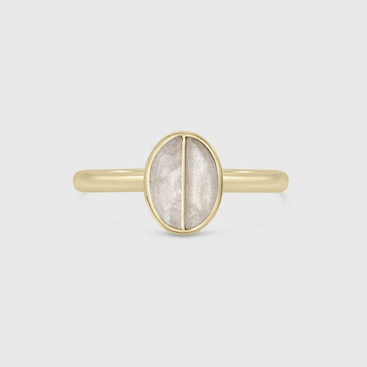 Split Stone Classic Oval Ring