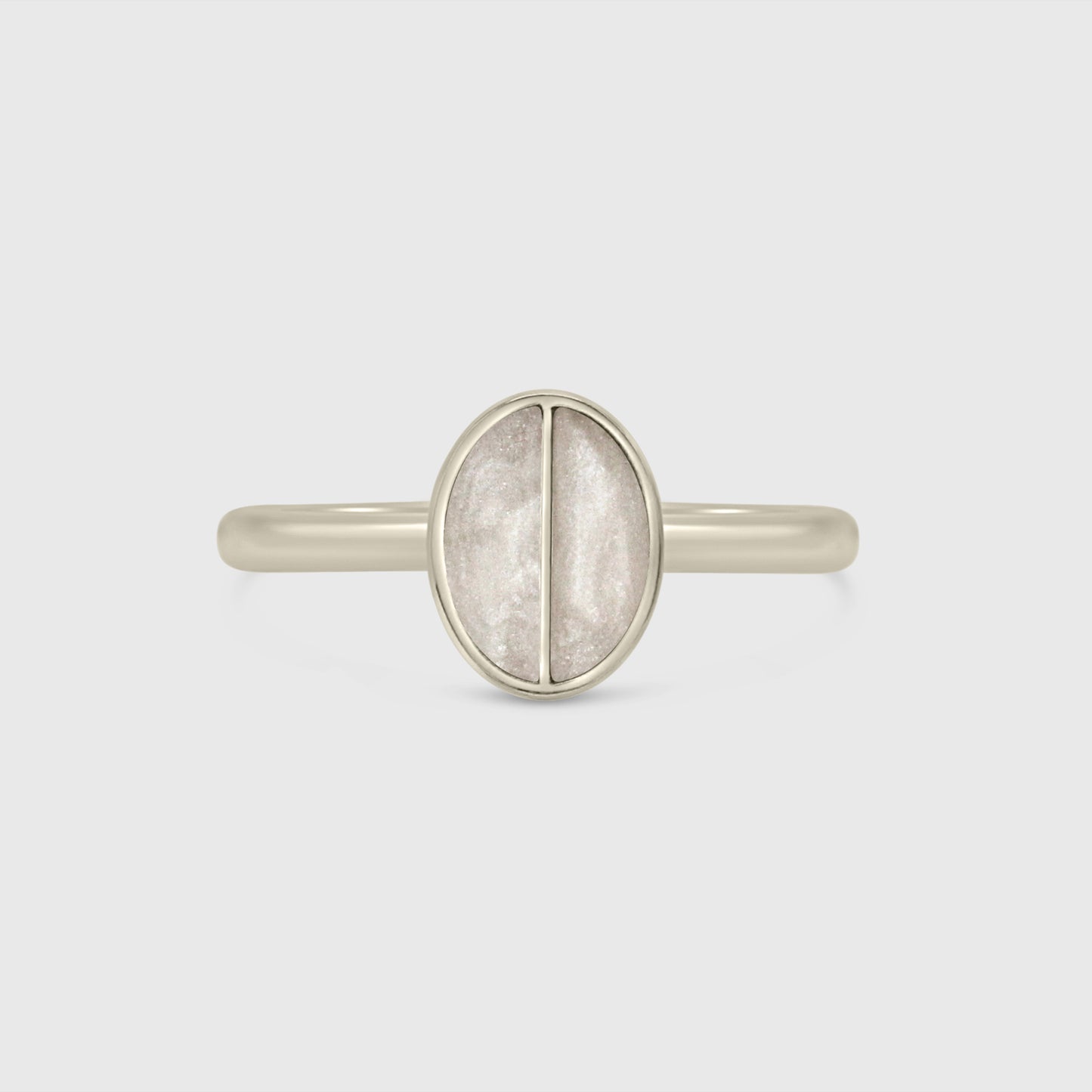 Split Stone Classic Oval Ring