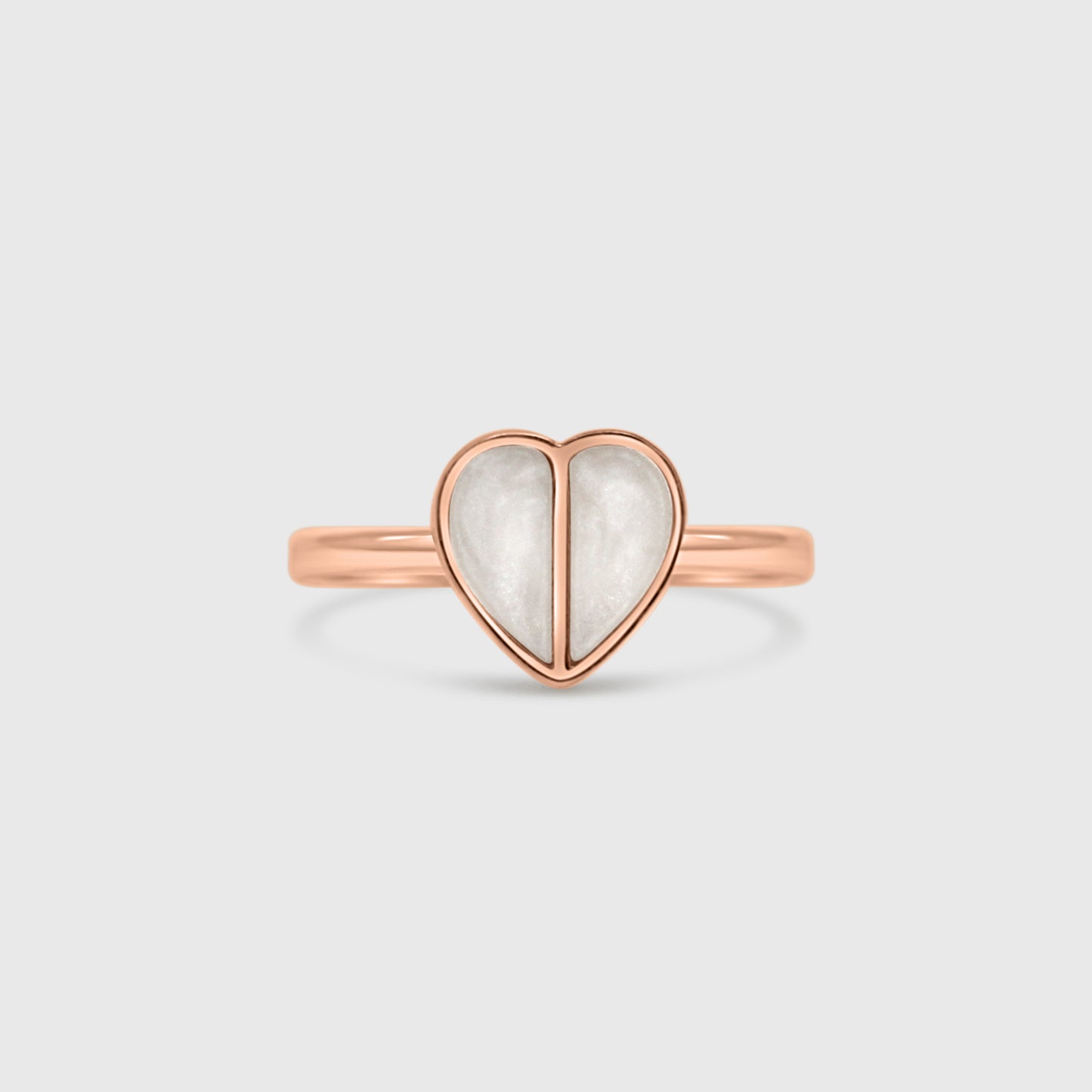Split Stone Heart Ring