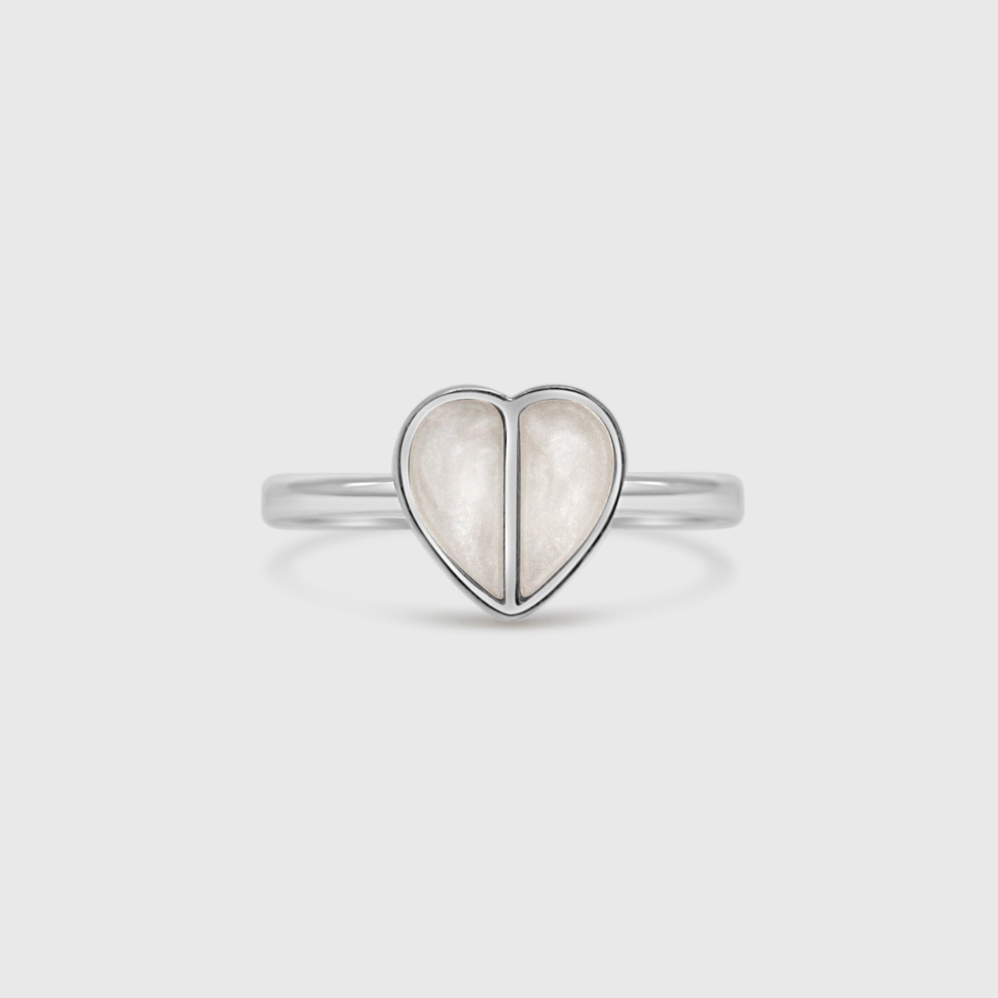 Split Stone Heart Ring