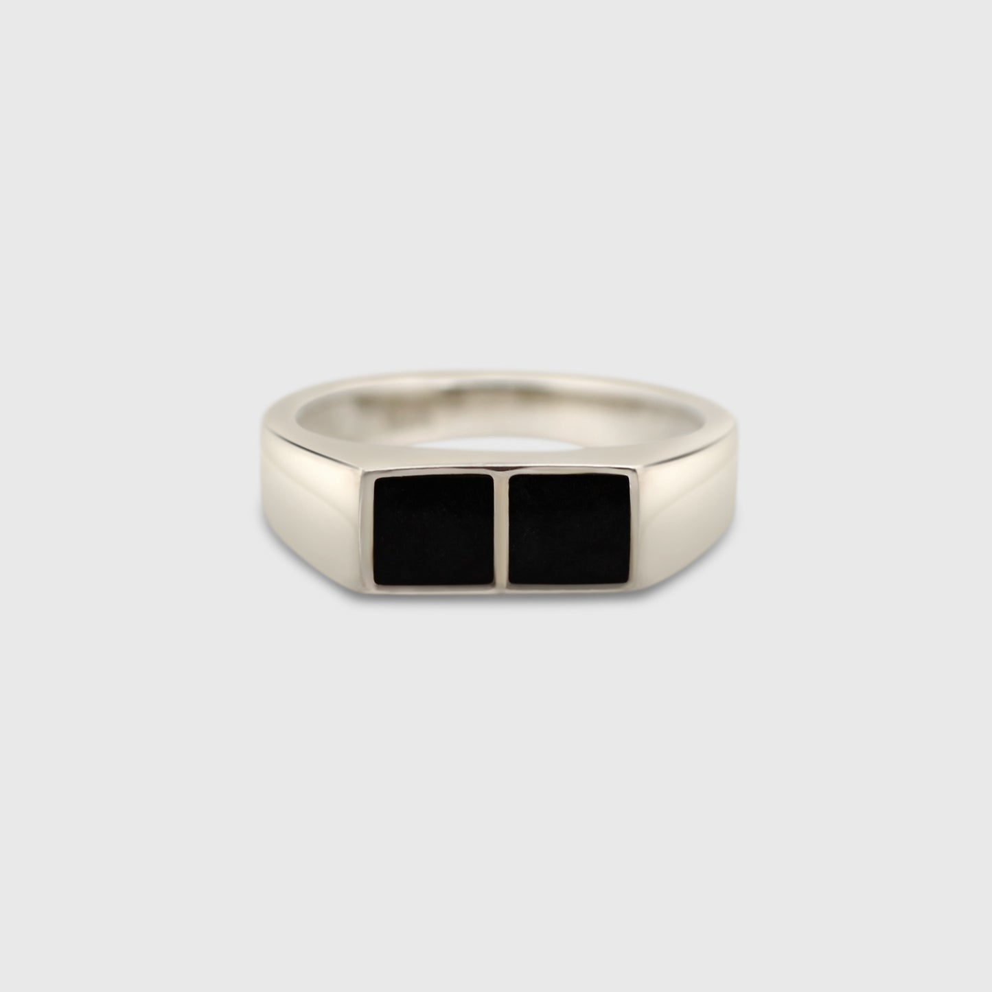 Thin Two Stone Rectangle Ring