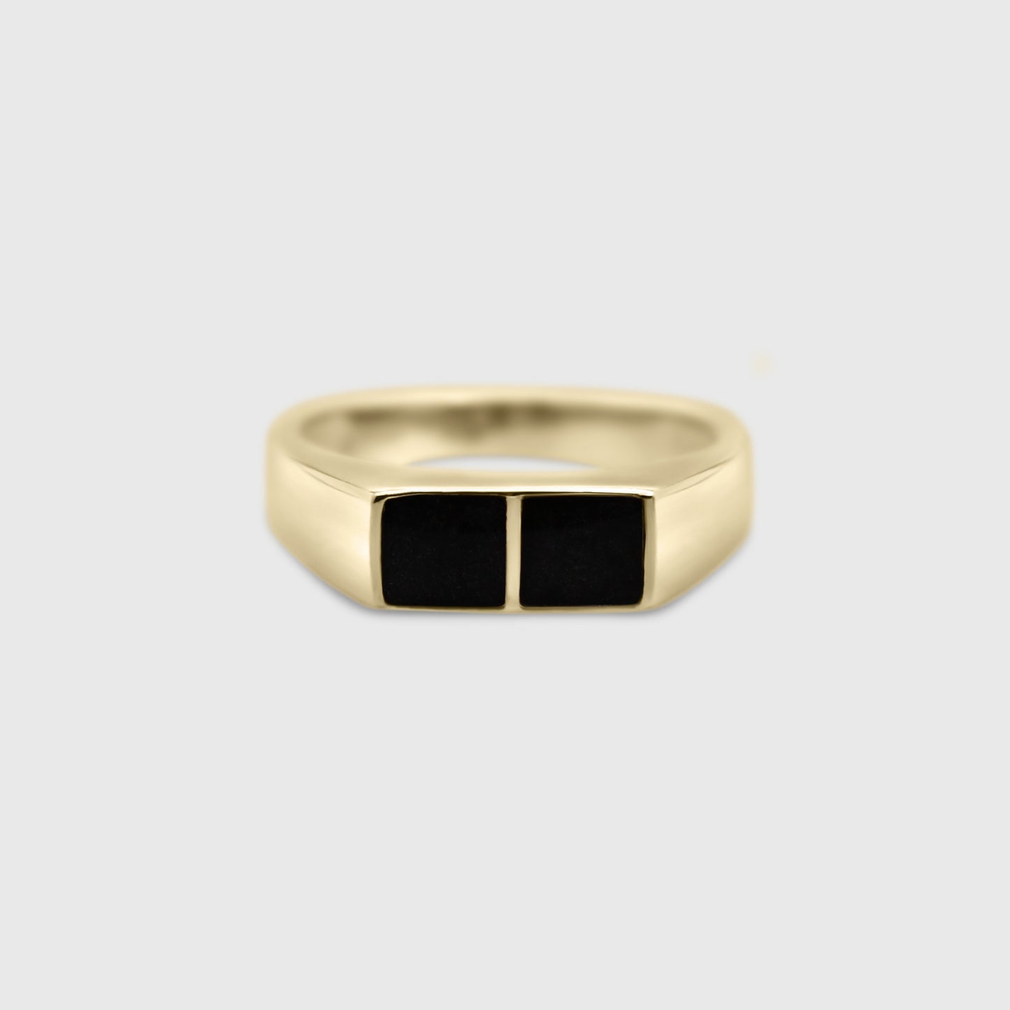 Thin Two Stone Rectangle Ring