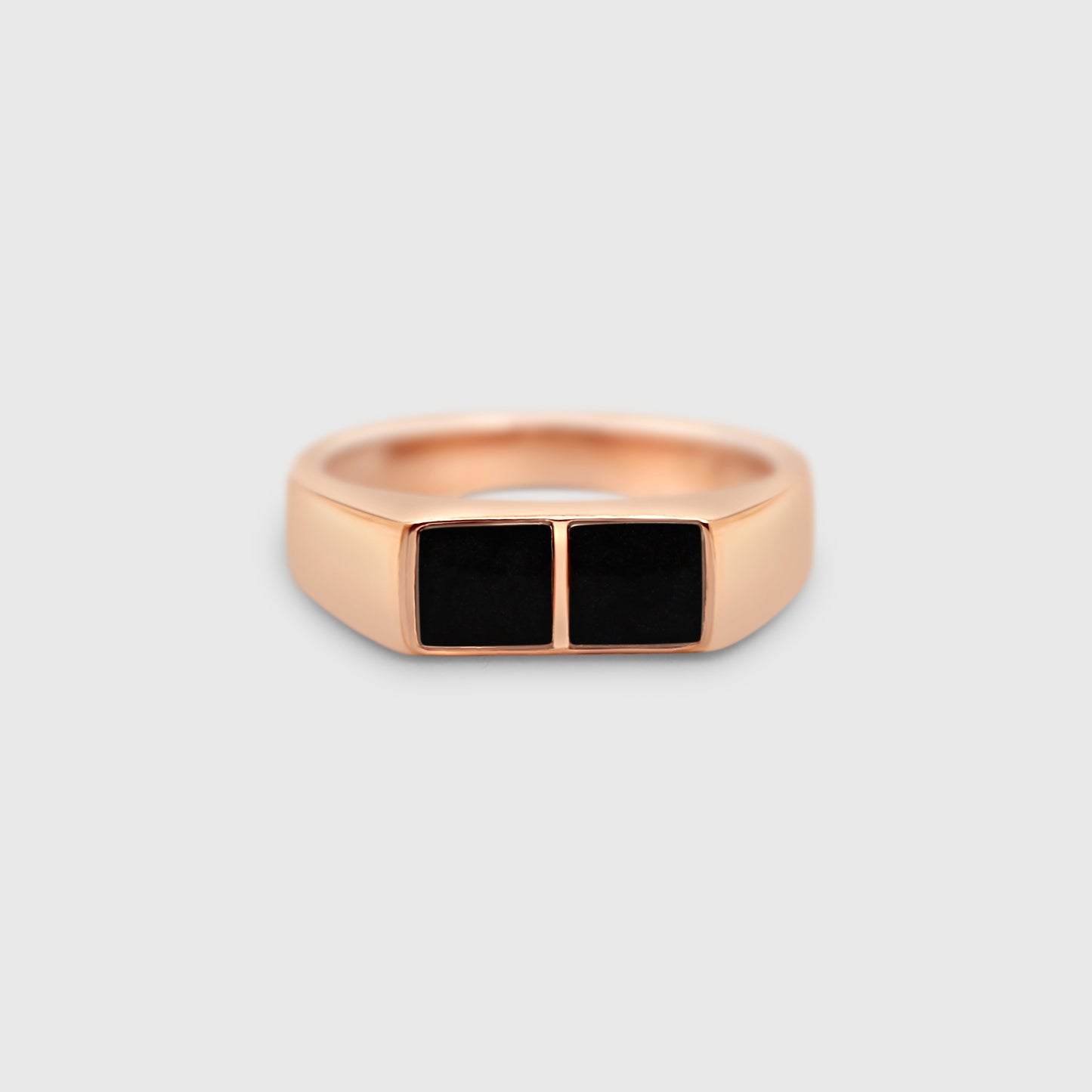 Thin Two Stone Rectangle Ring