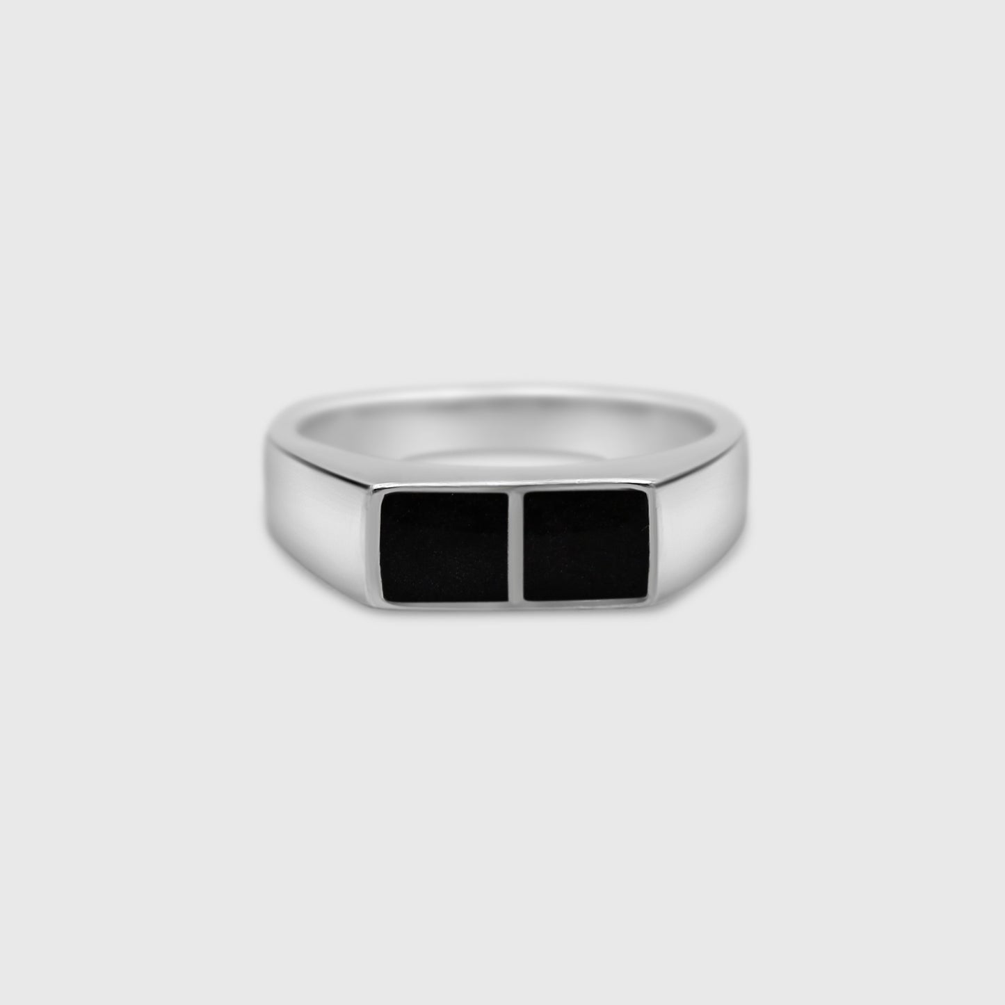 Thin Two Stone Rectangle Ring