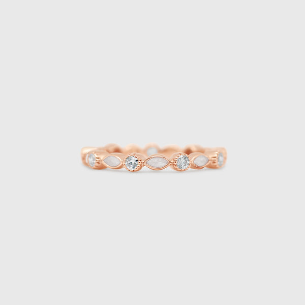 Marquise Gem Eternity Band – Petals and Keepsakes