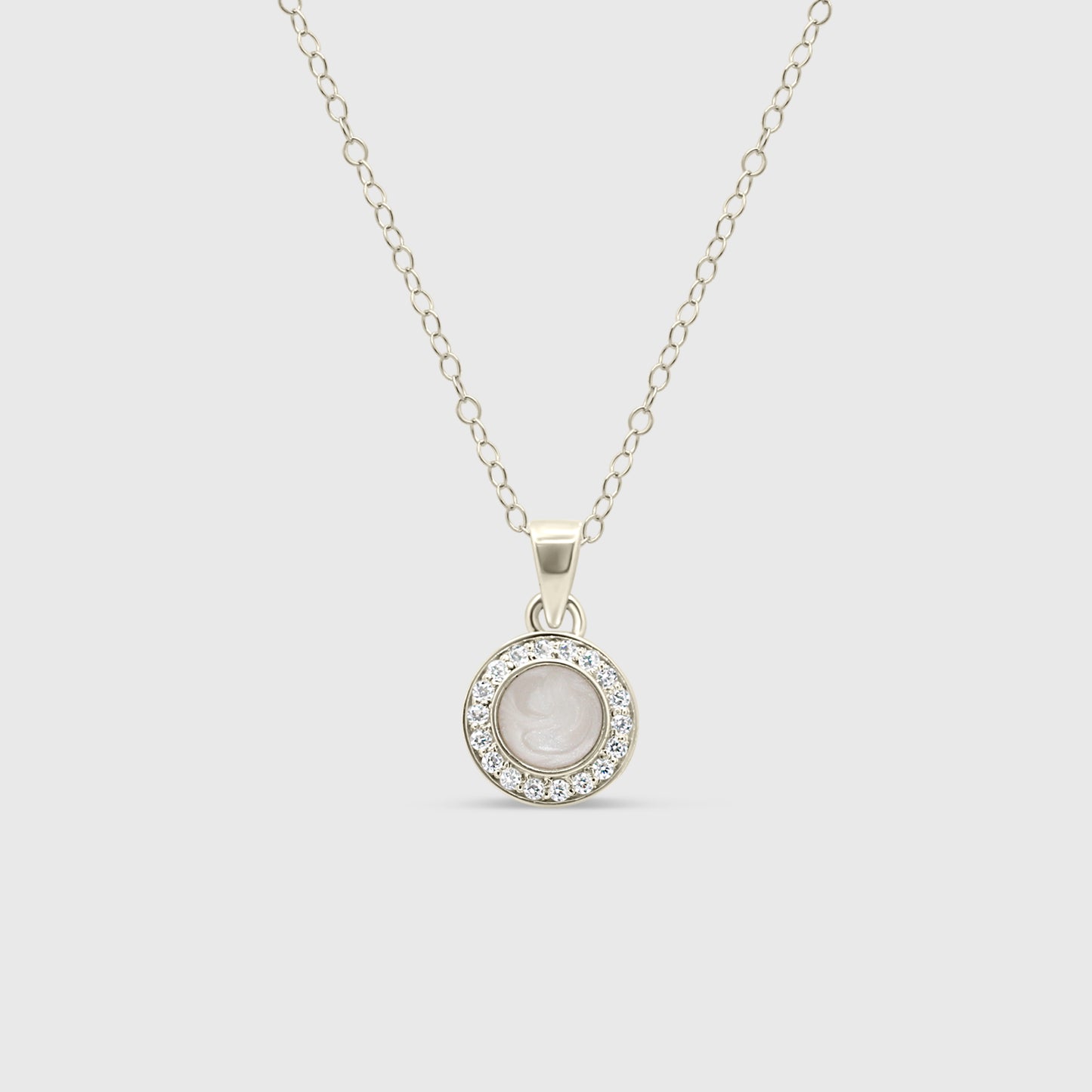 Round Halo Necklace