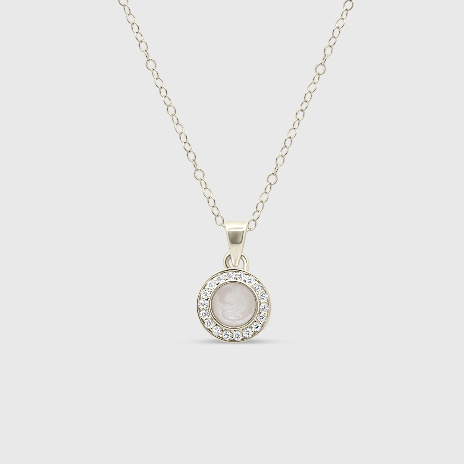 Round Halo Necklace