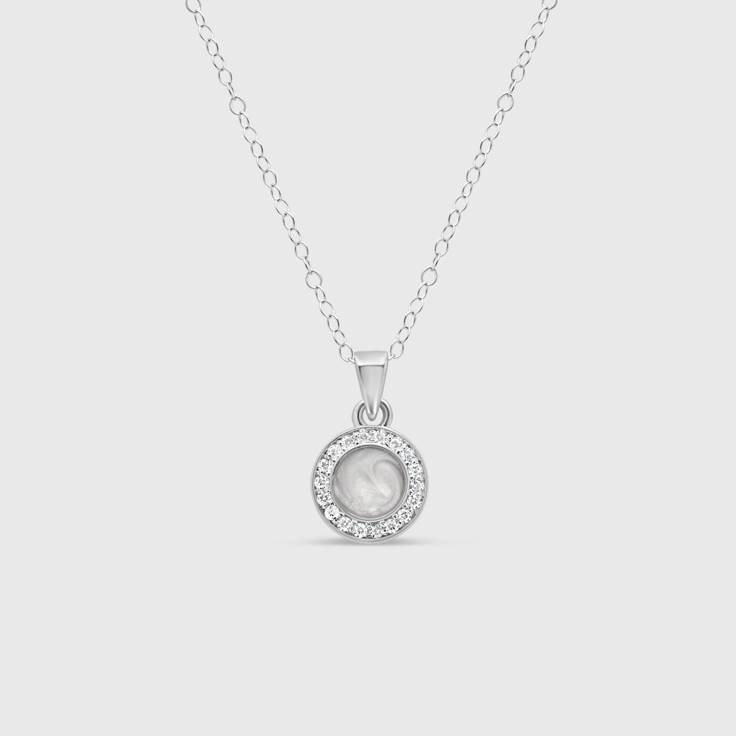 Round Halo Necklace