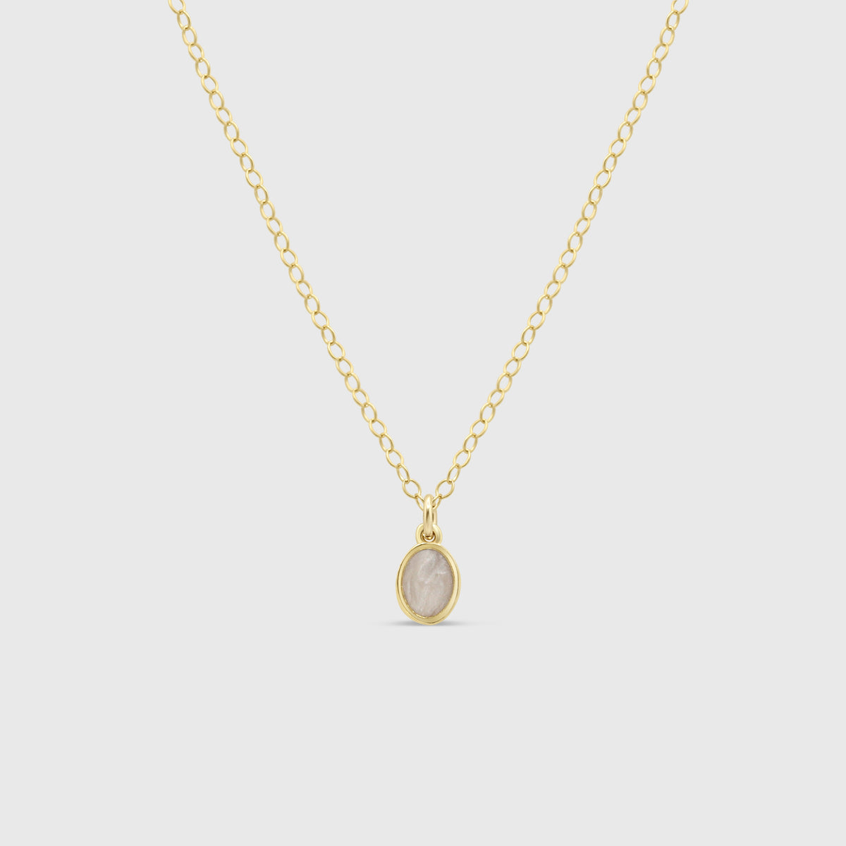 Small Oval Necklace – Petals and Keepsakes