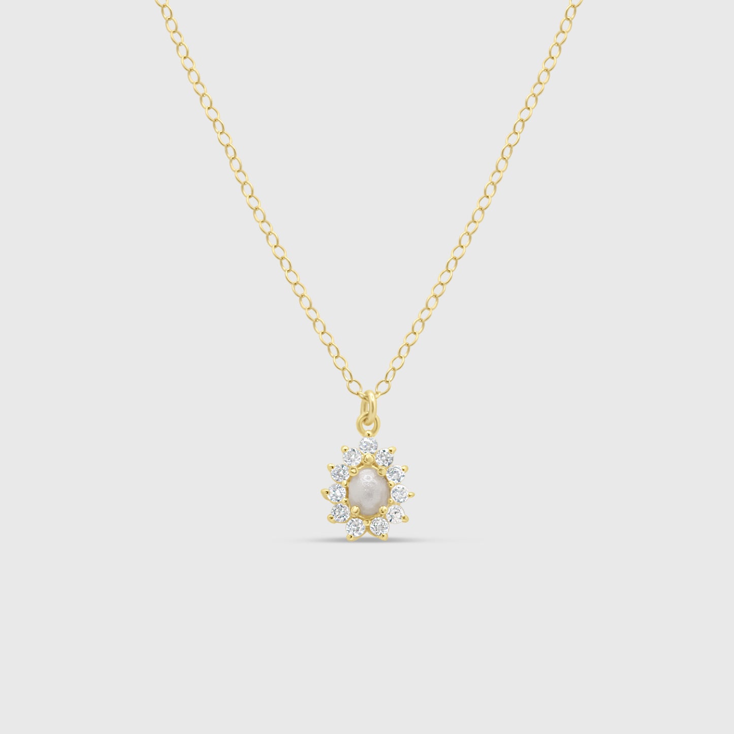 Gem Teardrop Necklace